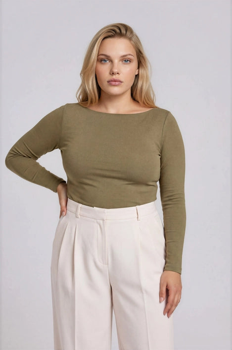 Boat Neck Solid