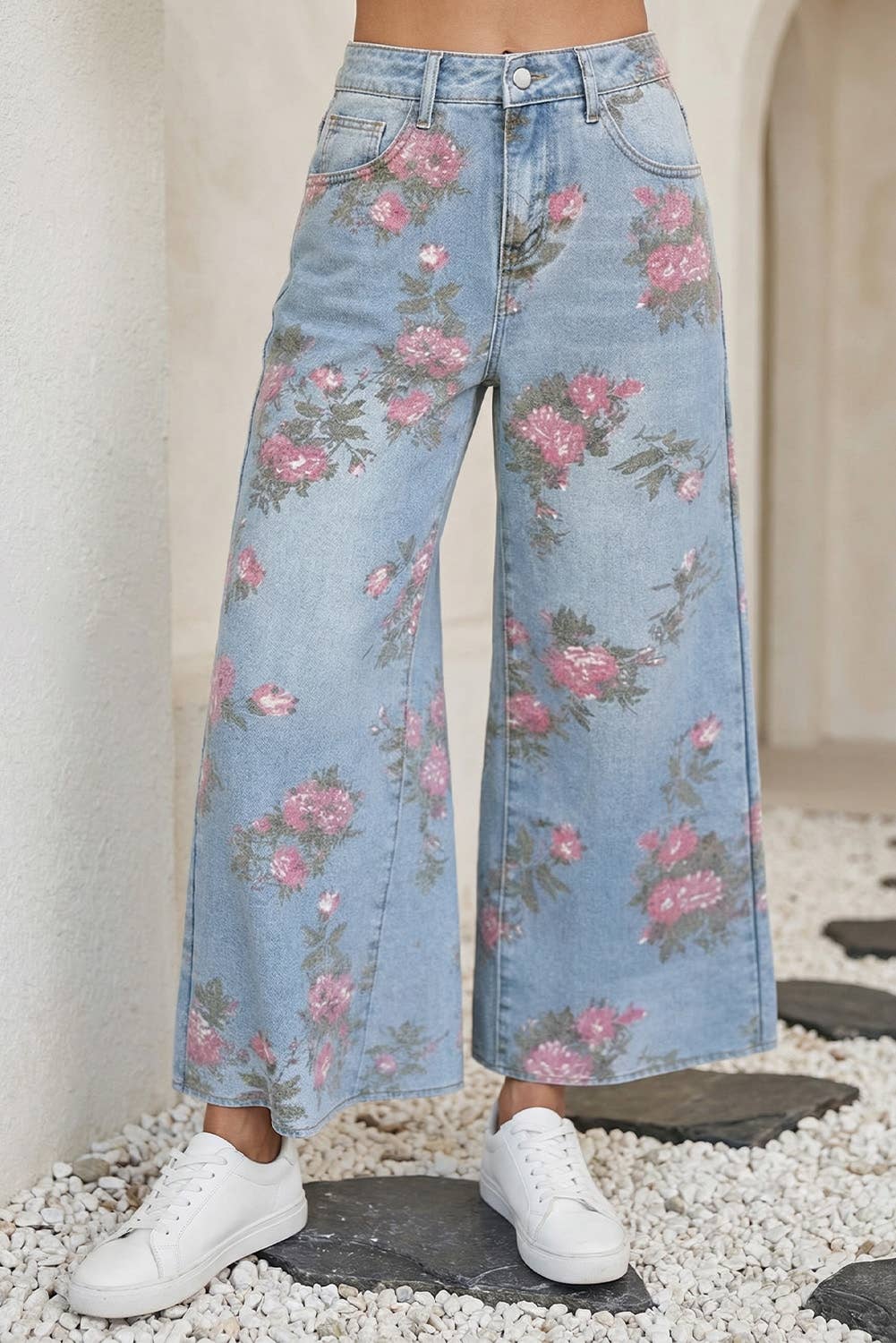 Garden Floral Bootcut Jeans
