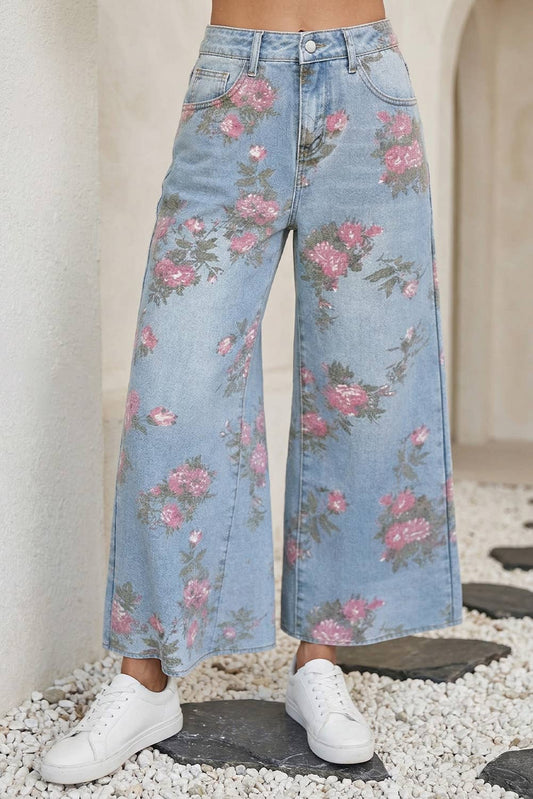 Garden Floral Bootcut Jeans