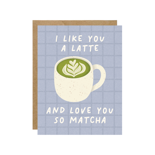 Latte & Matcha Love Card