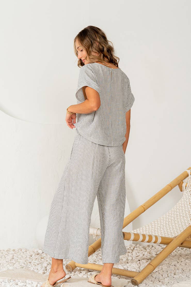 Elevated Striped Set