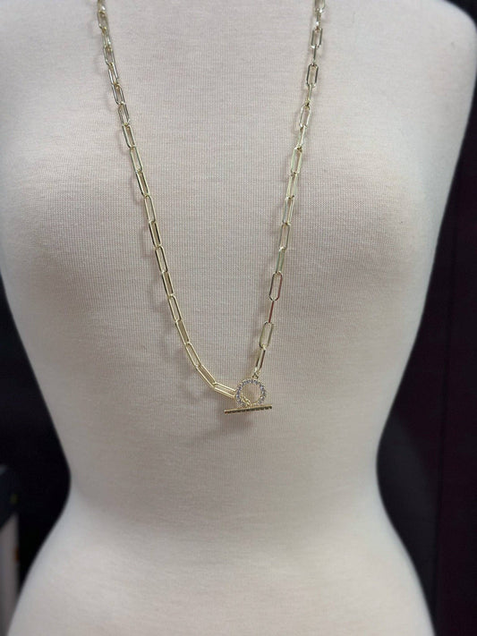 Toggle Paperclip Necklace