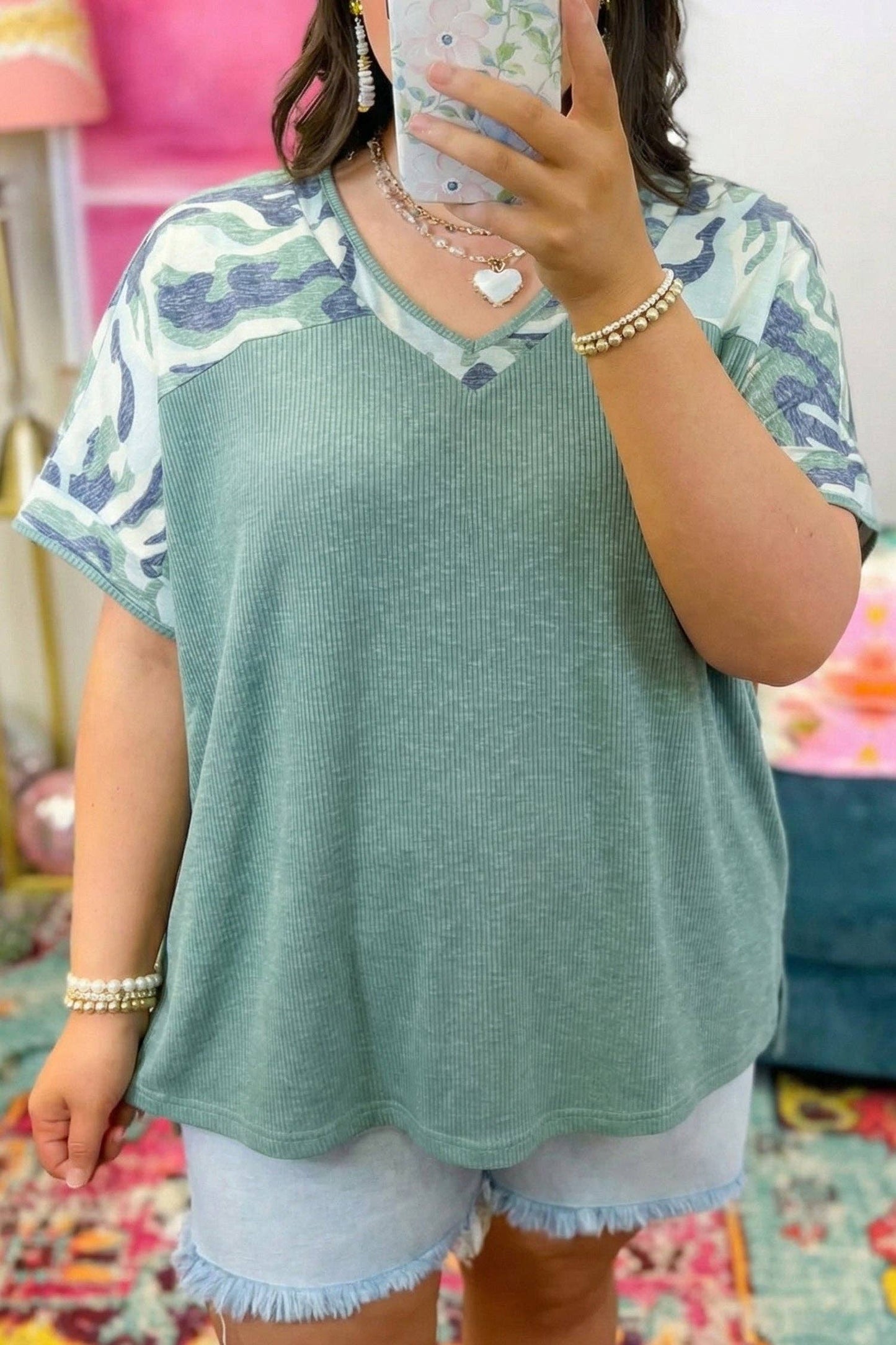 Camo Patchwork Tee
