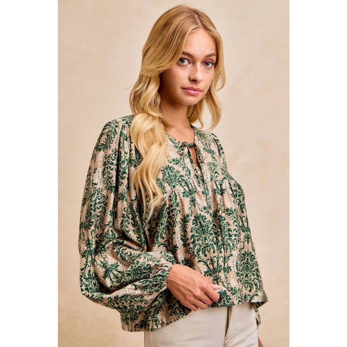 Woven Tied Top