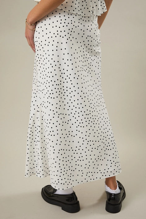 Polka Dot Maxi Skirt