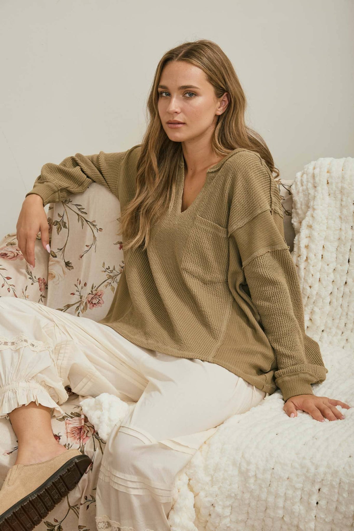 Raw Ribbed Top