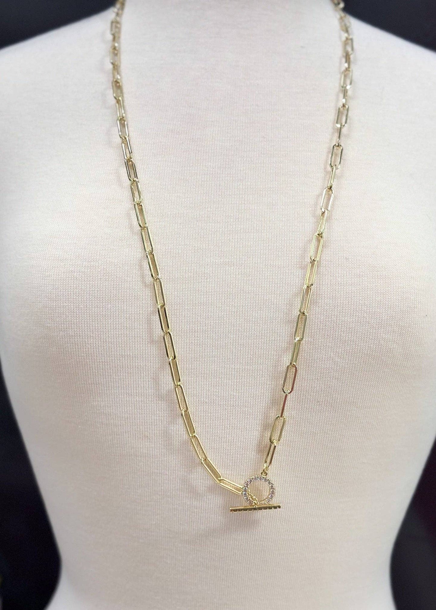 Toggle Paperclip Necklace