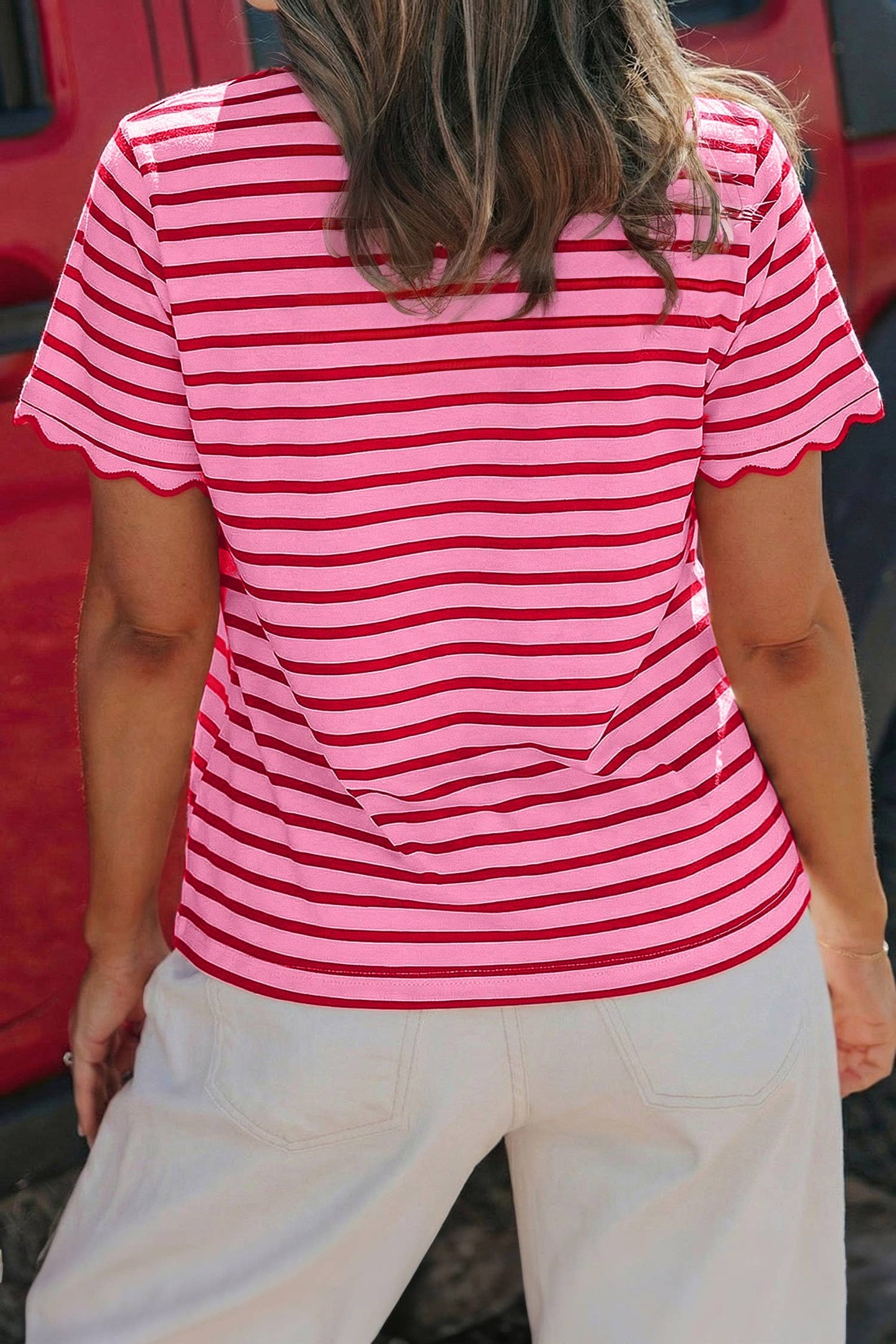 Scallop Trim T-Shirt