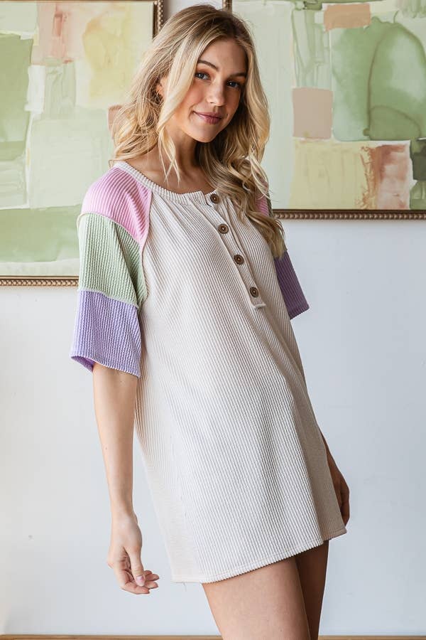 Urban Color Block Top