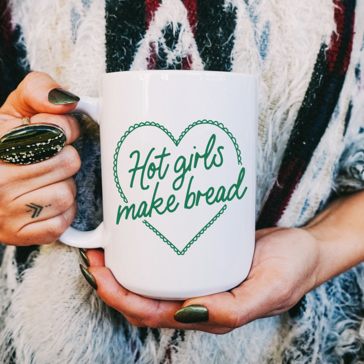 Hot girls make bread mug, Coffee mug, mug, funny mug