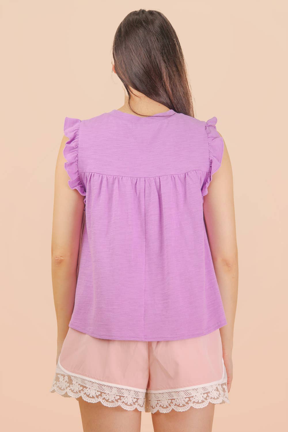 Ruffle Detail Top
