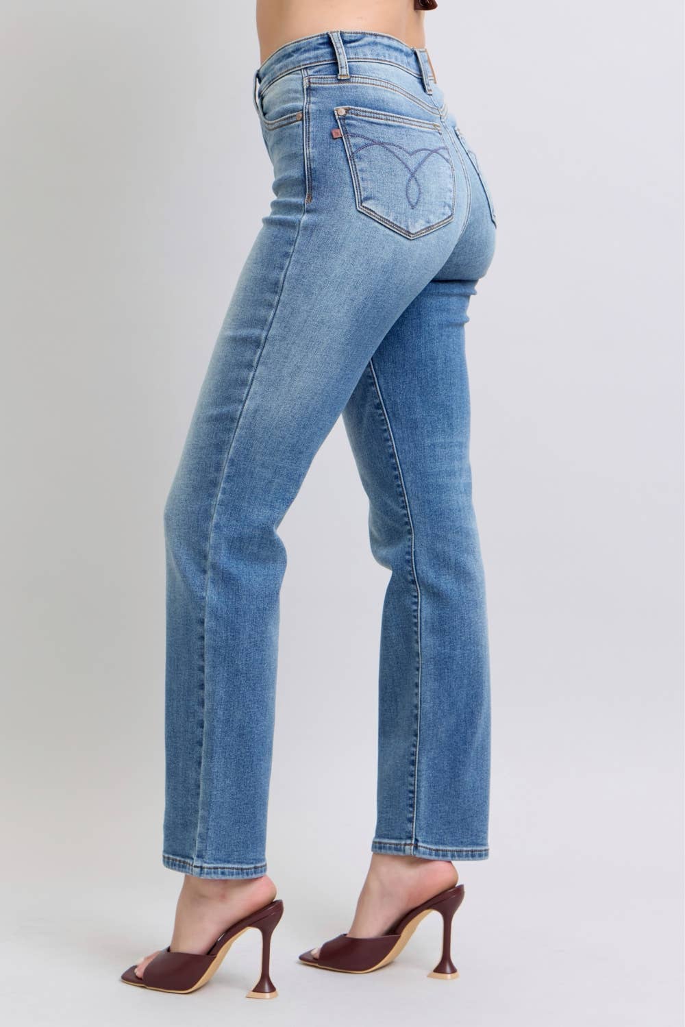 Judy Blue Vintage Wash Thermal Straight