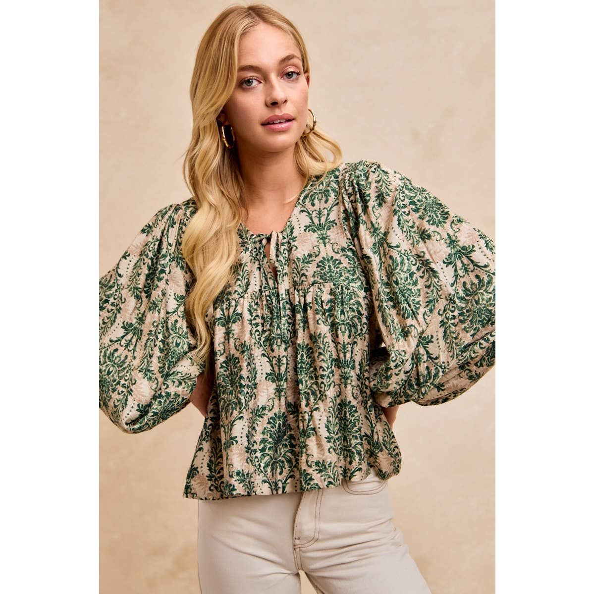 Woven Tied Top