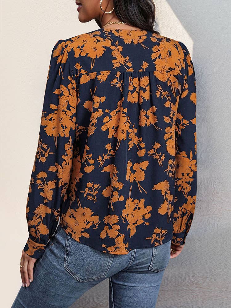 Fall into the Blue Blouse