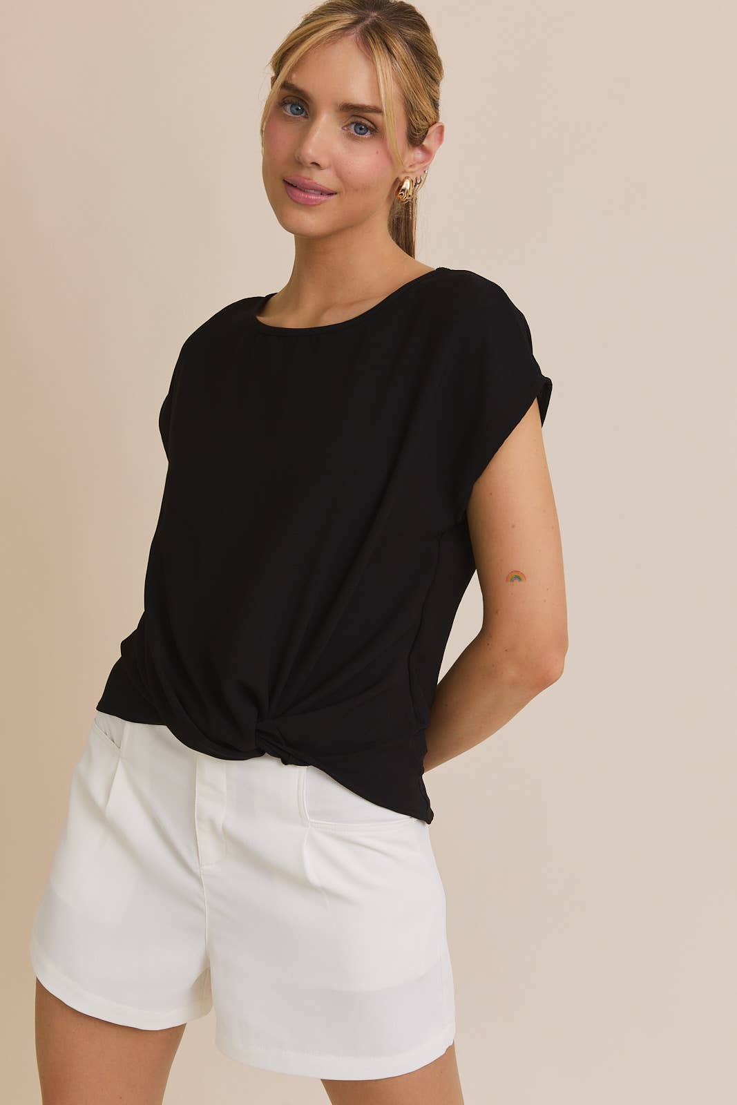 Easy Front Knot Tee