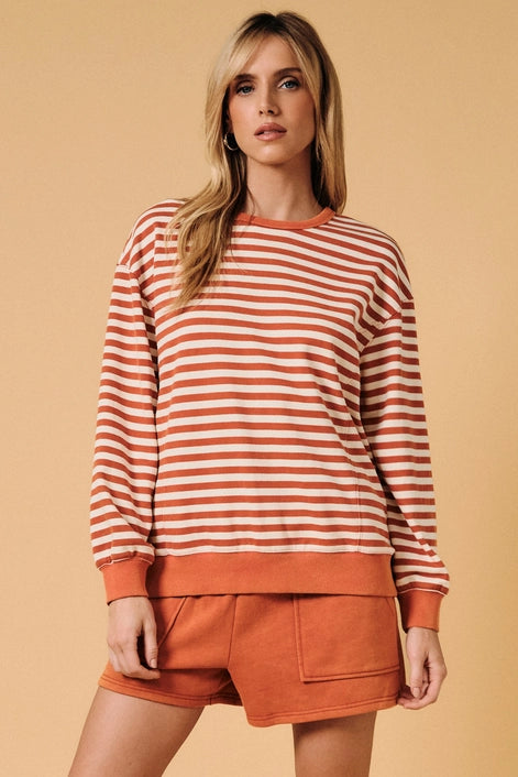 French Terry Crew Neck & Short Set