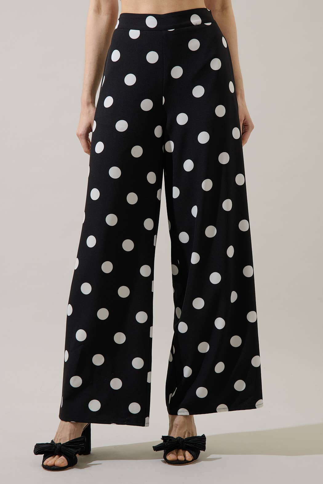Polka Dot Wide Leg Pants
