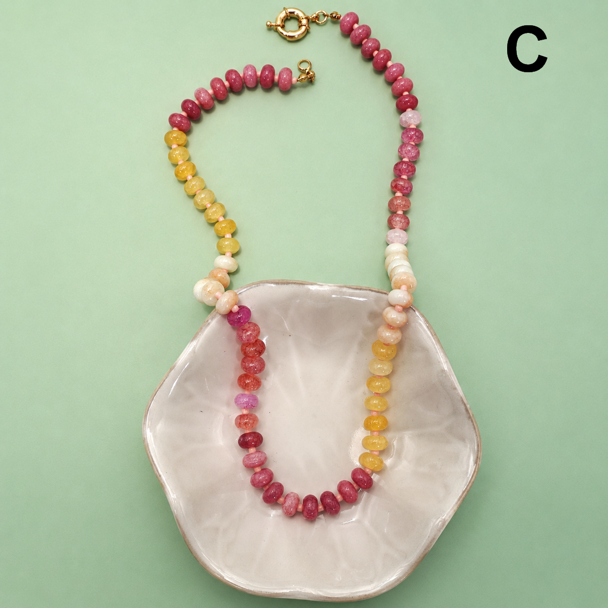 Natural Stone Semi-Precious Necklace